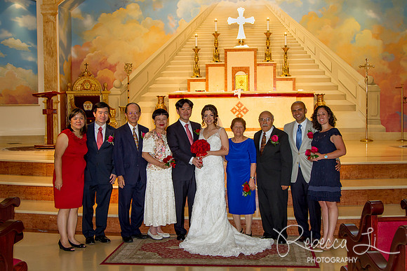 Group picture at the church